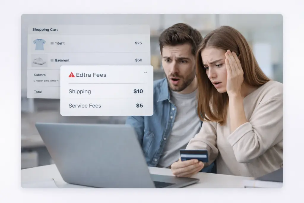 Unhappy customers who found out about hidden fees