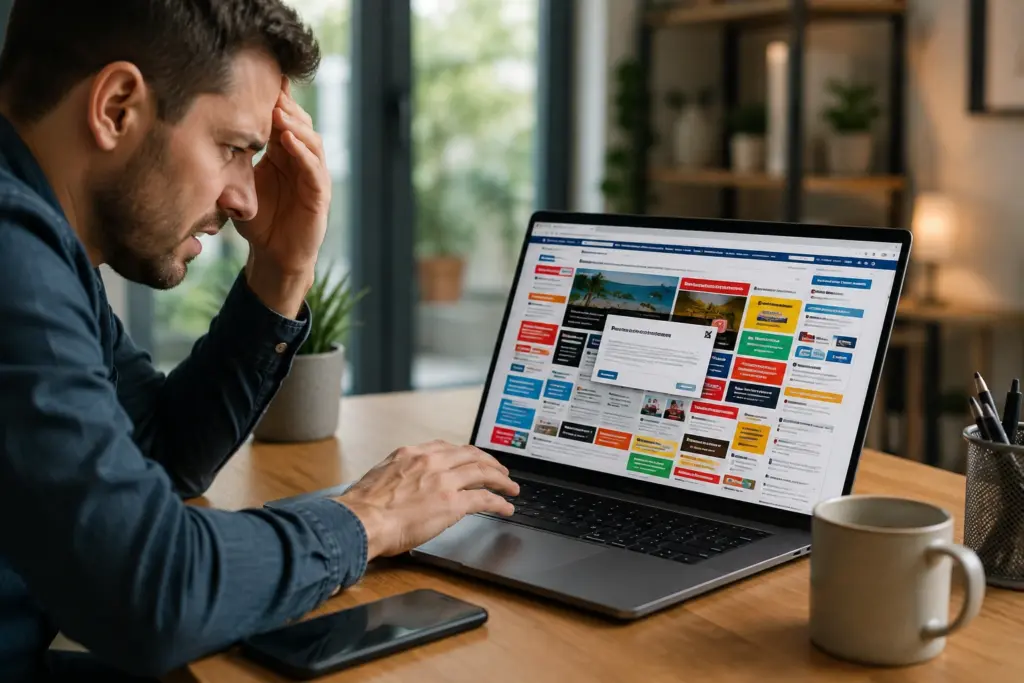 Website clutter results in higher bounce rate